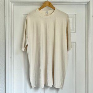 Los Angeles Apparel Oversized 2XL Crewneck in Creme